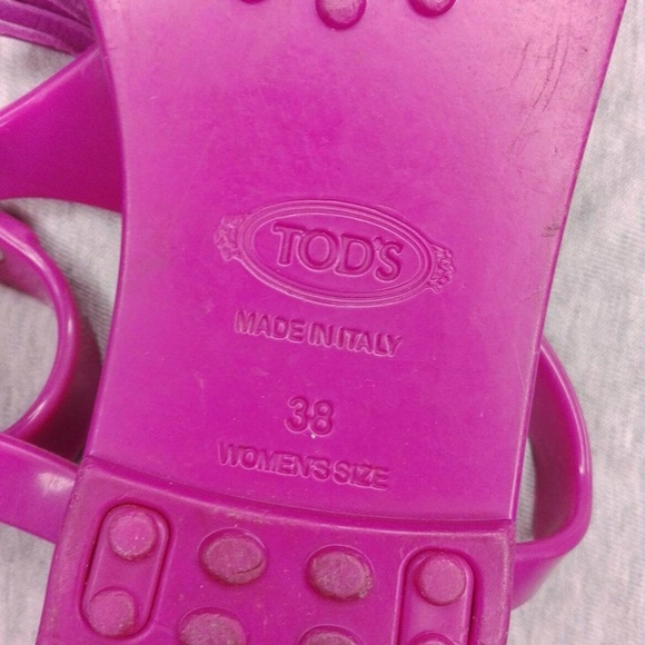 Tod's purple flip flops size 38 - Picture 4 of 6